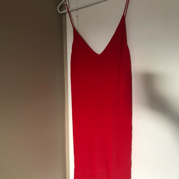 Aritzia/Wilfred Free Red Slip Dress - Picture 1 of 3